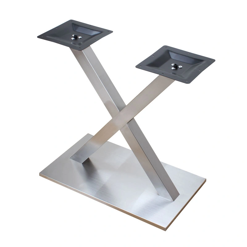 Customized with High Quality Shape X Modern Steel Table Base for Sale